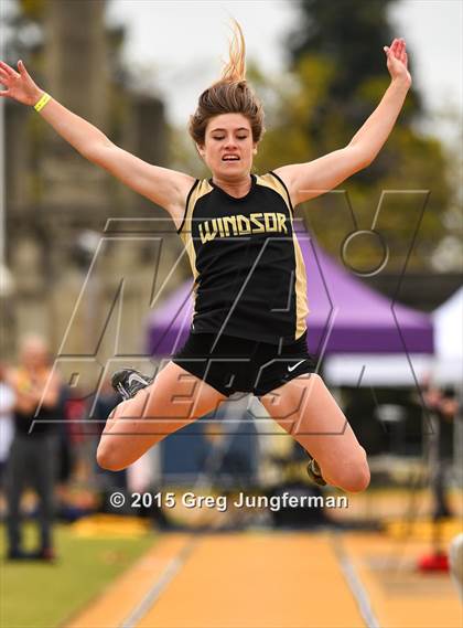 Thumbnail 2 in CIF NCS Masters Track and Field Championships (Girls Triple Jump) photogallery.