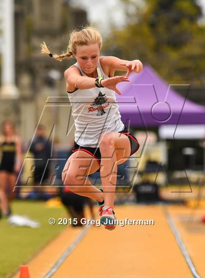 Thumbnail 2 in CIF NCS Masters Track and Field Championships (Girls Triple Jump) photogallery.