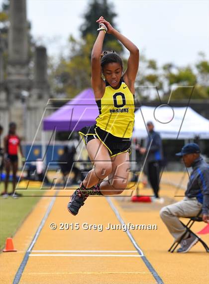 Thumbnail 2 in CIF NCS Masters Track and Field Championships (Girls Triple Jump) photogallery.