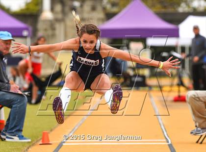 Thumbnail 2 in CIF NCS Masters Track and Field Championships (Girls Triple Jump) photogallery.