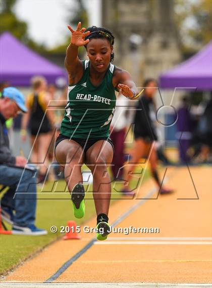 Thumbnail 2 in CIF NCS Masters Track and Field Championships (Girls Triple Jump) photogallery.