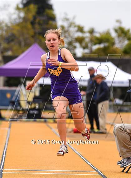 Thumbnail 3 in CIF NCS Masters Track and Field Championships (Girls Triple Jump) photogallery.