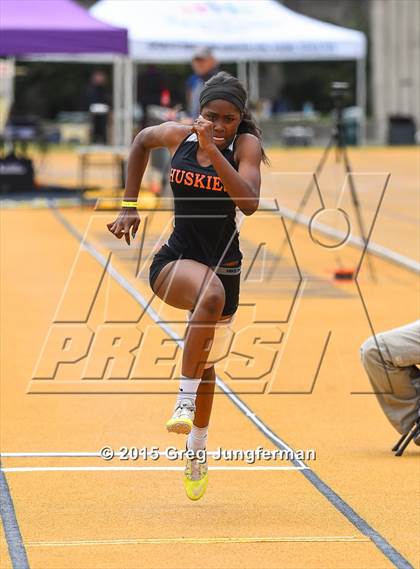 Thumbnail 3 in CIF NCS Masters Track and Field Championships (Girls Triple Jump) photogallery.