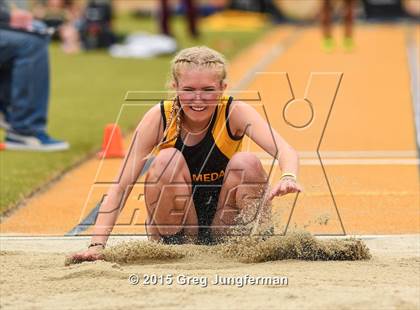 Thumbnail 1 in CIF NCS Masters Track and Field Championships (Girls Triple Jump) photogallery.