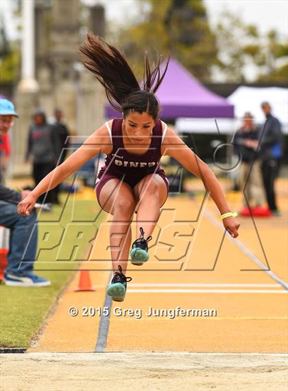 Thumbnail 1 in CIF NCS Masters Track and Field Championships (Girls Triple Jump) photogallery.