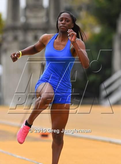 Thumbnail 1 in CIF NCS Masters Track and Field Championships (Girls Triple Jump) photogallery.