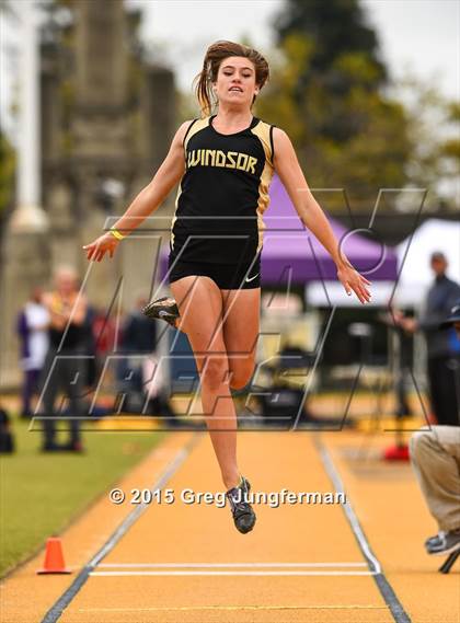 Thumbnail 1 in CIF NCS Masters Track and Field Championships (Girls Triple Jump) photogallery.