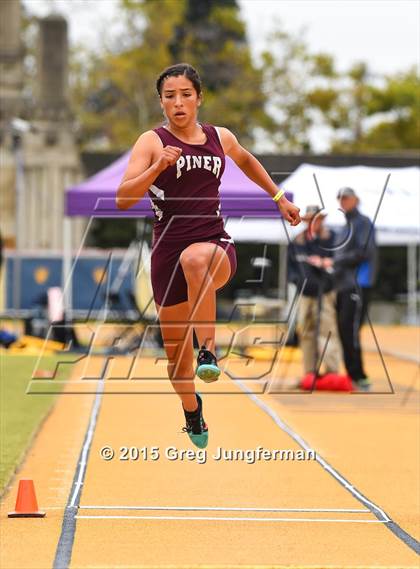 Thumbnail 2 in CIF NCS Masters Track and Field Championships (Girls Triple Jump) photogallery.