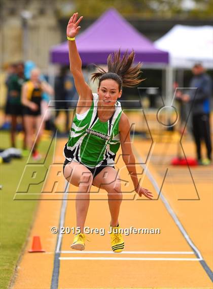 Thumbnail 1 in CIF NCS Masters Track and Field Championships (Girls Triple Jump) photogallery.