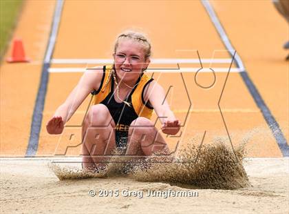 Thumbnail 3 in CIF NCS Masters Track and Field Championships (Girls Triple Jump) photogallery.