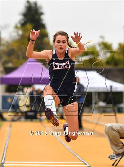 Thumbnail 1 in CIF NCS Masters Track and Field Championships (Girls Triple Jump) photogallery.