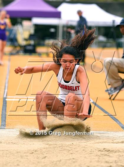 Thumbnail 2 in CIF NCS Masters Track and Field Championships (Girls Triple Jump) photogallery.