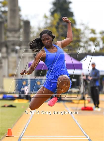 Thumbnail 2 in CIF NCS Masters Track and Field Championships (Girls Triple Jump) photogallery.