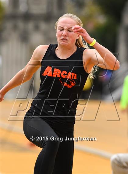 Thumbnail 1 in CIF NCS Masters Track and Field Championships (Girls Triple Jump) photogallery.
