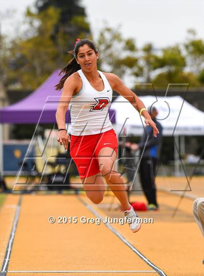 Thumbnail 3 in CIF NCS Masters Track and Field Championships (Girls Triple Jump) photogallery.