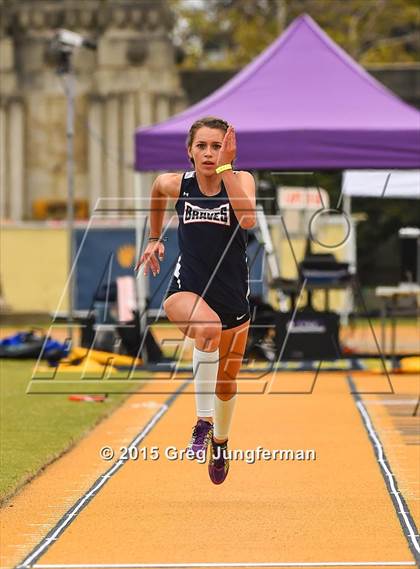 Thumbnail 3 in CIF NCS Masters Track and Field Championships (Girls Triple Jump) photogallery.