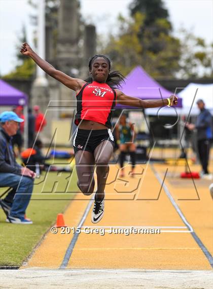 Thumbnail 3 in CIF NCS Masters Track and Field Championships (Girls Triple Jump) photogallery.