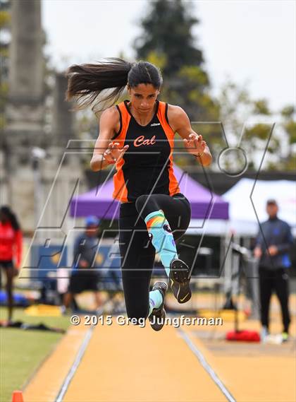 Thumbnail 1 in CIF NCS Masters Track and Field Championships (Girls Triple Jump) photogallery.