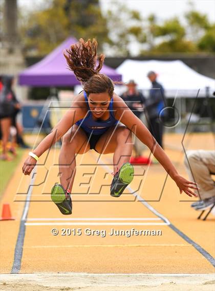 Thumbnail 1 in CIF NCS Masters Track and Field Championships (Girls Triple Jump) photogallery.