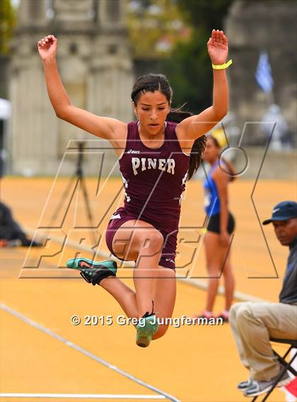 Thumbnail 1 in CIF NCS Masters Track and Field Championships (Girls Triple Jump) photogallery.