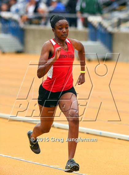 Thumbnail 3 in CIF NCS Masters Track and Field Championships (Girls Triple Jump) photogallery.
