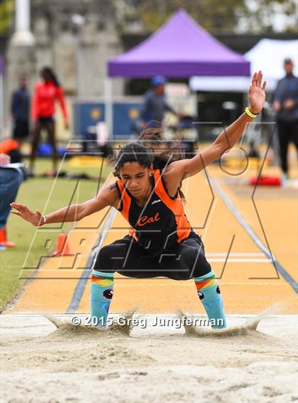 Thumbnail 3 in CIF NCS Masters Track and Field Championships (Girls Triple Jump) photogallery.