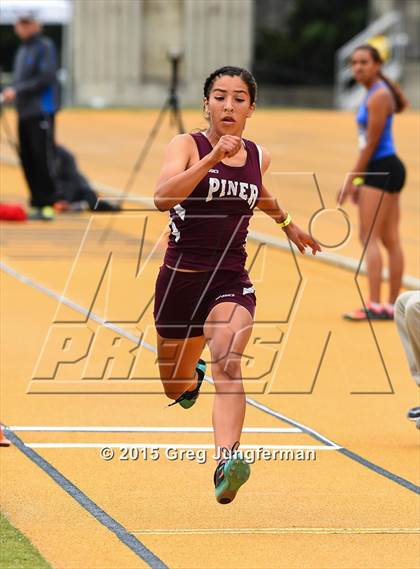 Thumbnail 3 in CIF NCS Masters Track and Field Championships (Girls Triple Jump) photogallery.