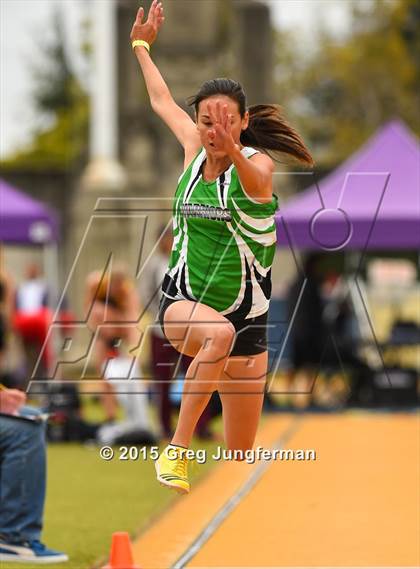 Thumbnail 3 in CIF NCS Masters Track and Field Championships (Girls Triple Jump) photogallery.