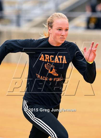Thumbnail 3 in CIF NCS Masters Track and Field Championships (Girls Triple Jump) photogallery.