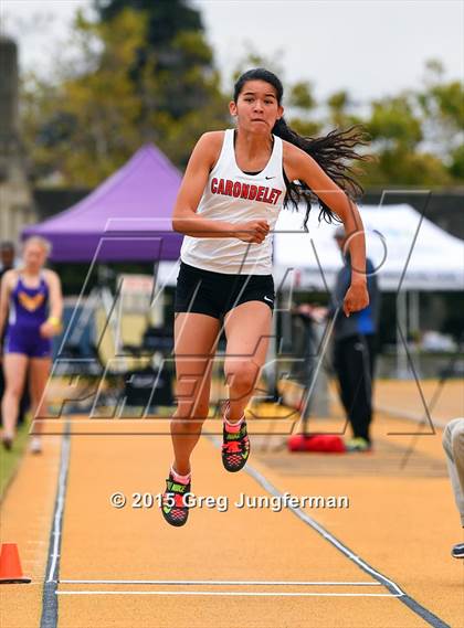 Thumbnail 1 in CIF NCS Masters Track and Field Championships (Girls Triple Jump) photogallery.