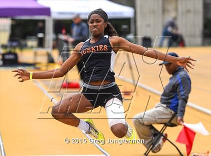 Thumbnail 1 in CIF NCS Masters Track and Field Championships (Girls Triple Jump) photogallery.