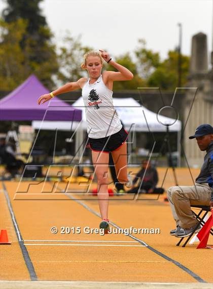 Thumbnail 1 in CIF NCS Masters Track and Field Championships (Girls Triple Jump) photogallery.