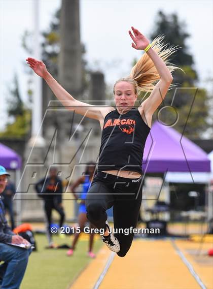 Thumbnail 1 in CIF NCS Masters Track and Field Championships (Girls Triple Jump) photogallery.