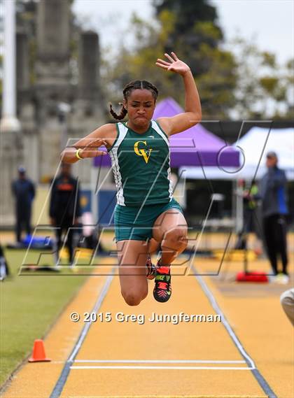Thumbnail 2 in CIF NCS Masters Track and Field Championships (Girls Triple Jump) photogallery.