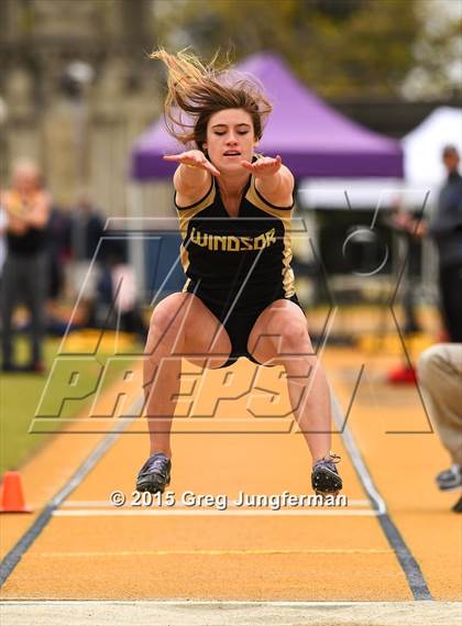 Thumbnail 3 in CIF NCS Masters Track and Field Championships (Girls Triple Jump) photogallery.