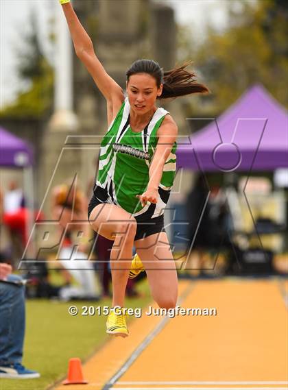 Thumbnail 1 in CIF NCS Masters Track and Field Championships (Girls Triple Jump) photogallery.