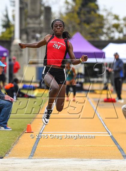 Thumbnail 2 in CIF NCS Masters Track and Field Championships (Girls Triple Jump) photogallery.