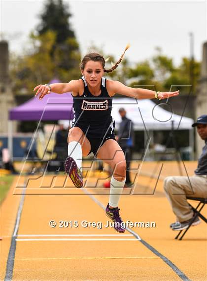 Thumbnail 2 in CIF NCS Masters Track and Field Championships (Girls Triple Jump) photogallery.