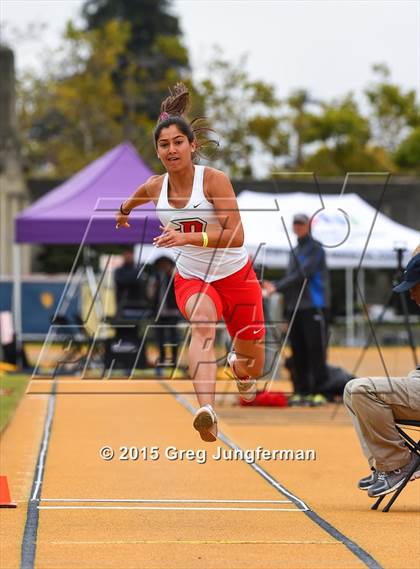 Thumbnail 2 in CIF NCS Masters Track and Field Championships (Girls Triple Jump) photogallery.