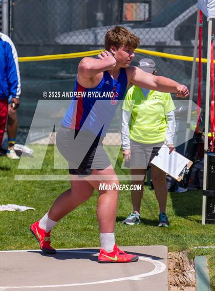 Thumbnail 2 in CHSAA 5A State Championships (Shotput Final) photogallery.