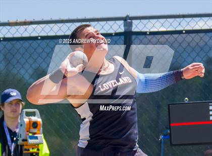 Thumbnail 2 in CHSAA 5A State Championships (Shotput Final) photogallery.