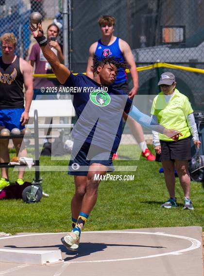 Thumbnail 2 in CHSAA 5A State Championships (Shotput Final) photogallery.