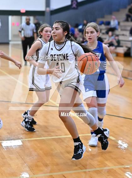 Thumbnail 1 in Devine vs Falls City (Marion Basketball Tournament) photogallery.