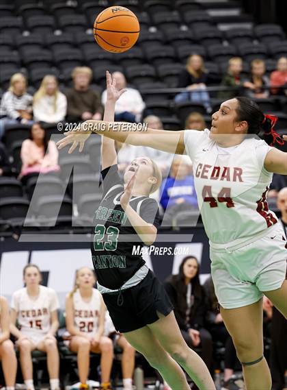 Thumbnail 1 in Green Canyon vs. Cedar (UHSAA 4A Quarterfinals) photogallery.