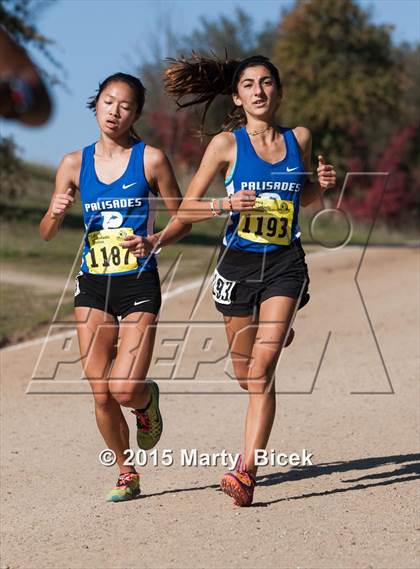 Thumbnail 2 in CIF State Cross Country Championships (D1 Girls Race) photogallery.