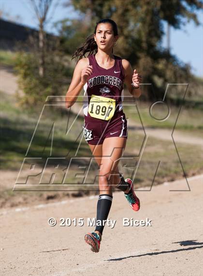 Thumbnail 2 in CIF State Cross Country Championships (D1 Girls Race) photogallery.