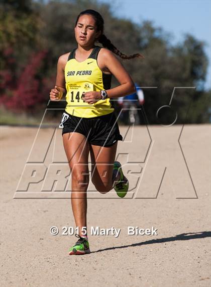 Thumbnail 3 in CIF State Cross Country Championships (D1 Girls Race) photogallery.