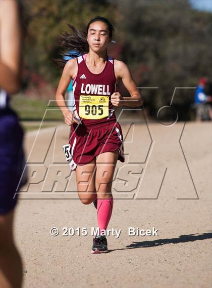 Thumbnail 1 in CIF State Cross Country Championships (D1 Girls Race) photogallery.