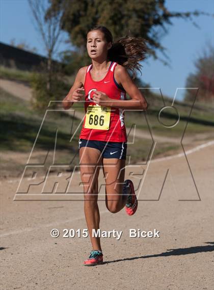 Thumbnail 2 in CIF State Cross Country Championships (D1 Girls Race) photogallery.