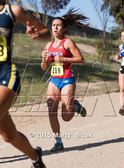 Thumbnail 2 in CIF State Cross Country Championships (D1 Girls Race) photogallery.